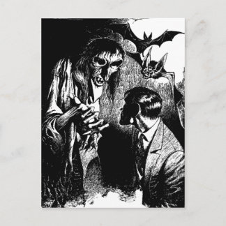 Creepy Horror Creature Nightmare Postcard