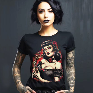 Creepy Horror Girl T-Shirt