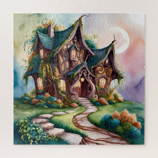 Creepy house jigsaw puzzle (Vertical)