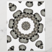 Creepy Human Skull Mandala (Front)