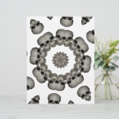 Creepy Human Skull Mandala (Standing Front)