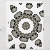 Creepy Human Skull Mandala (Front/Back)