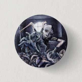 Creepy I Use To Be Human Pinback Button