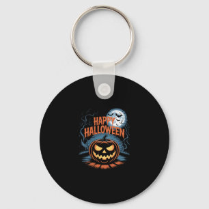 Creepy Jack O� Lantern Halloween Keychain
