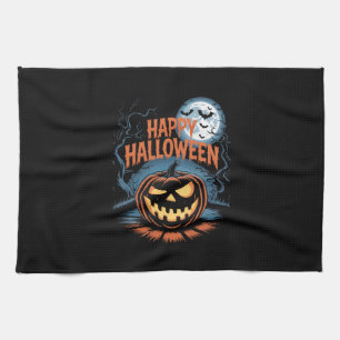 Creepy Jack O� Lantern Halloween Kitchen Towel
