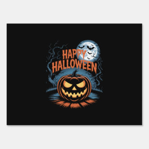 Creepy Jack O� Lantern Halloween Sign