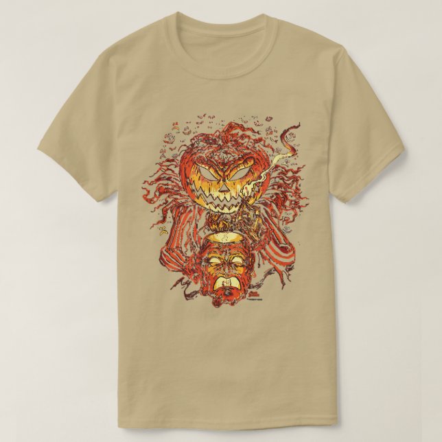 Creepy Jack o'Lantern  T-Shirt (Design Front)