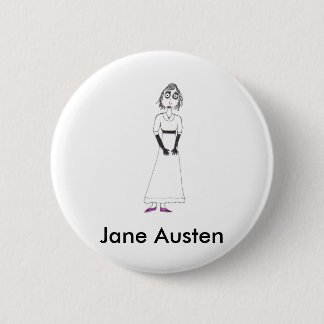 Creepy Jane Austen Button