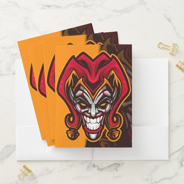 Creepy Jester Pocket Folder (In Situ)