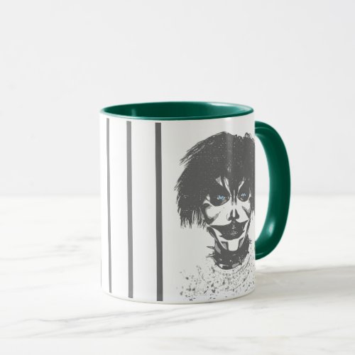 Creepy killer clown face mug