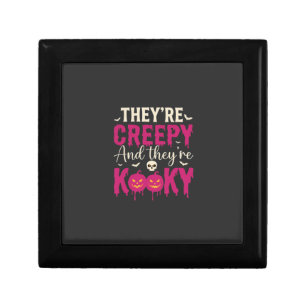 Creepy Kooky Halloween Skull Pumpkin Design_1 Gift Box