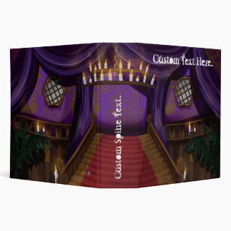 Creepy Mansion Stairway 3 Ring Binder