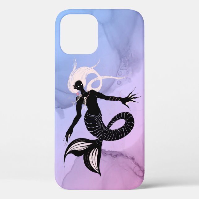 Creepy Mermaid Dark Fantasy Monster Goth Case-Mate iPhone Case (Back)