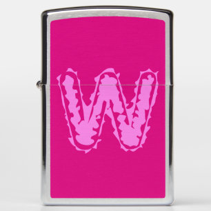 Creepy Monogram Pink on Pink Zippo Lighter