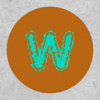 Creepy Monogram Toxic Green on Orange Patch