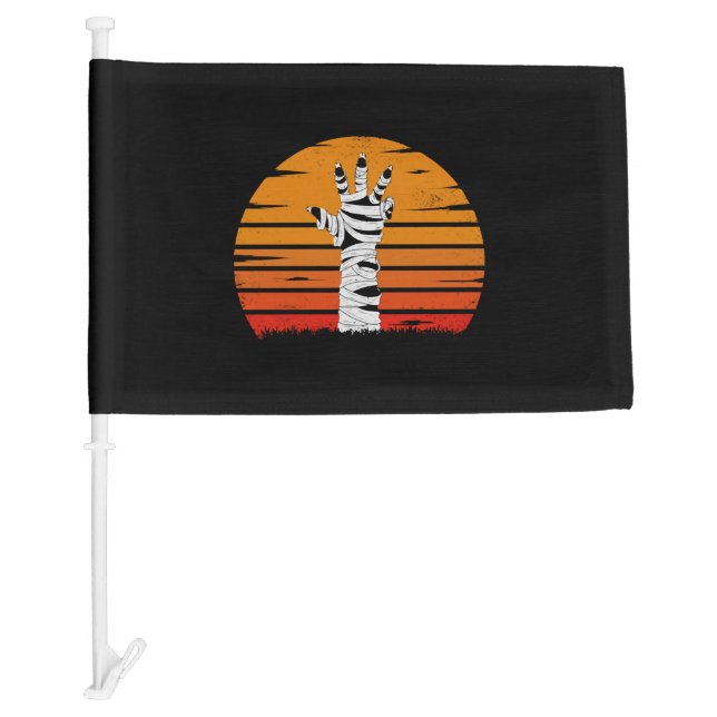 Creepy Mummy Hand Costume Men Women Kids Halloween Car Flag (Front)