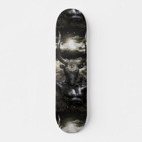 Creepy Mythological Artwork Collage Skateboard