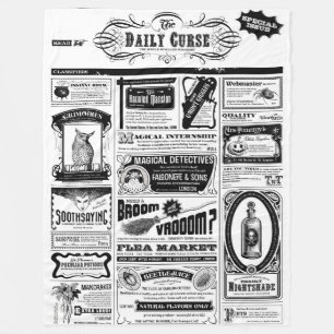 Creepy Newspaper blanket