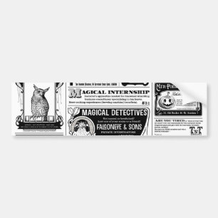 creepy newspaper bumper sticker