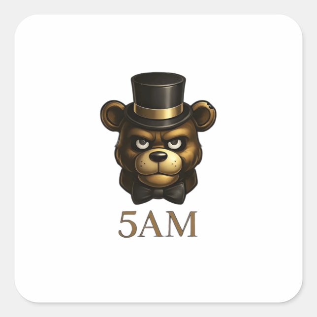 Creepy Night Animatronic Bear Sticker (Front)