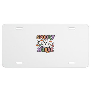 Creepy Nurse Classic T-Shirt License Plate