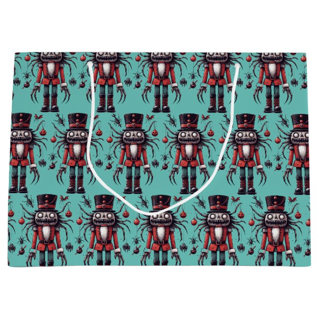Creepy Nutcracker Large Gift Bag (Front)