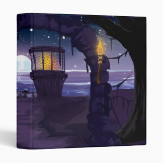 Creepy old Lighthouse 3 Ring Binder