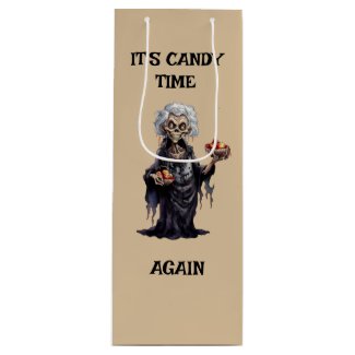 Creepy Old Witch Poison Apples Candy