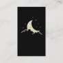 Creepy Pastel Goth Moon Wiccan Business Card