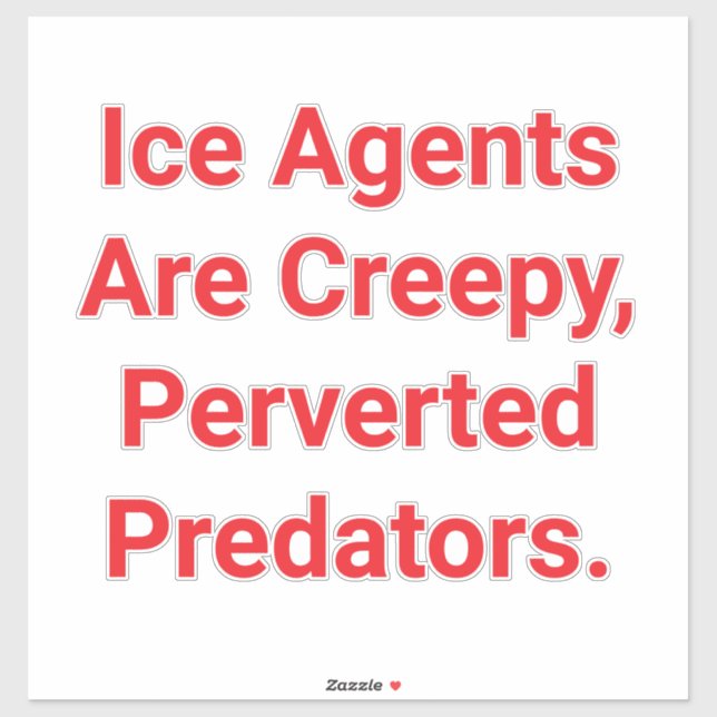 Creepy Pervert Ice Predators Hankamer Artjunkhaus  Sticker (Sheet)