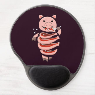 Creepy Pig Ironic Horror Gel Mouse Pad