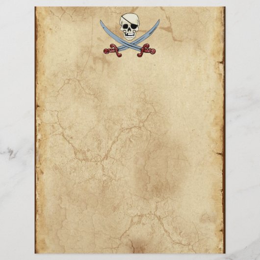 Creepy Pirate Skull & Crossed Cutlasses (Front)