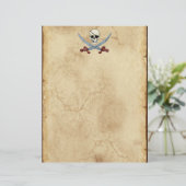 Creepy Pirate Skull & Crossed Cutlasses (Standing Front)