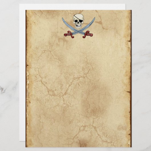 Creepy Pirate Skull & Crossed Cutlasses (Front/Back)