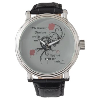 Creepy Poe Quote Watch by ChiaPetRescue at Zazzle