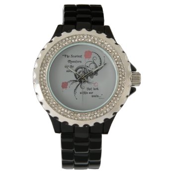 Creepy Poe Quote Watch by ChiaPetRescue at Zazzle