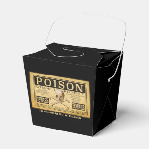 Creepy "POISON" Halloween Favor Box
