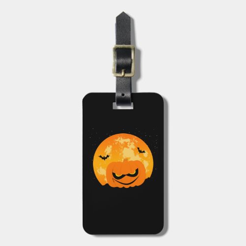 Creepy Pumpkin Luggage Tag