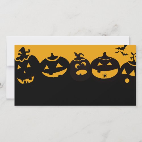 creepy pumpkins holiday card