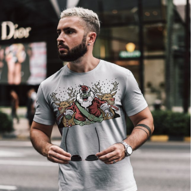 Creepy Santa Anti Christmas  T-Shirt (Creator Uploaded)