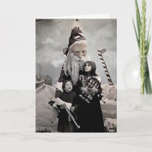 Creepy Santa Christmas Card