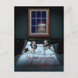 Creepy Santa Christmas Card