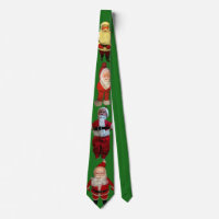 Creepy Santa Christmas Tie