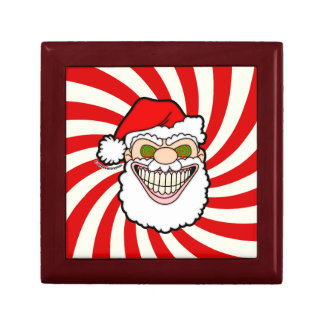 Creepy Santa Claus Screwball Graphics Gift Box