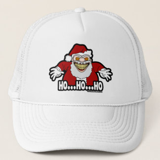 Creepy Santa Claus Screwball Graphics HOHOHO Trucker Hat