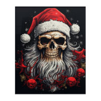 Creepy Santa Wall Art