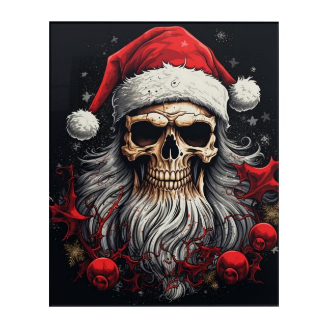 Creepy Santa Wall Art (Front)