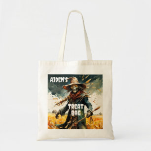 Creepy Scarecrow Halloween Treat Tote Bag