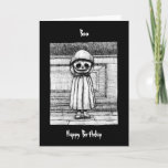 Creepy Scary Child Skelton Goth Dark Birthday     Card<br><div class="desc">From silly jokes to serious romantic statements, MiKa Art Zazzle shop has something for everyone. Canadiana, Japanese gifts, jewelry, cases for electronic devices, fun buttons, mug cups, ornaments, cards and posters….. Please take some time and look around. You may even find something you didn’t know you wanted! I’m curious about...</div>