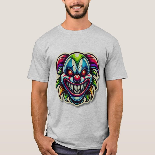 Creepy Scary Clown T-Shirt (Front)